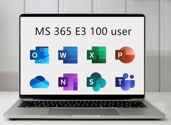 Userlimit 100 User Per License Microsoft 365 Enterprise E3 Windows Compatible Secure Cloud Collaboration Productivity Suite