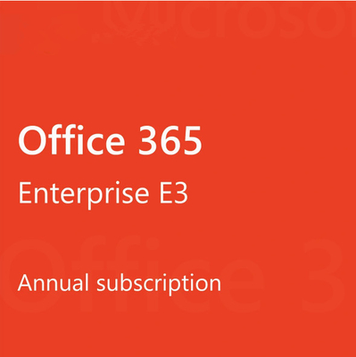 Office 365 Enterprise E3 100 usuários Um ano chave de licença de assinatura Para PC/Mac