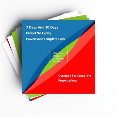 Pacote de modelos de PowerPoint sem expiração, período de 7 e 30 dias, projetado para apresentações corporativas e sessões de treinamento