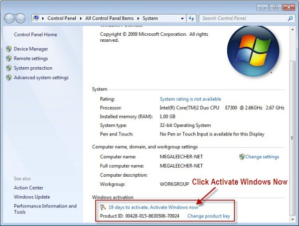 Etapa de ativação 2 de Windows 7