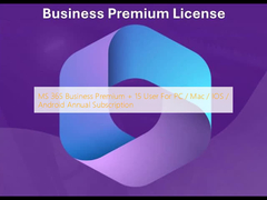 MS 365 Business Premium + 15 Usuários Para PC / Mac / IOS / Android Assinatura Anual