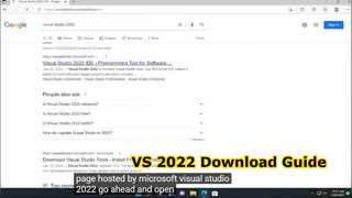 Como baixar o Visual Studio 2022 para instalar?